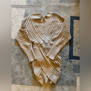 ASOS Design Light Beige Sweater Dress